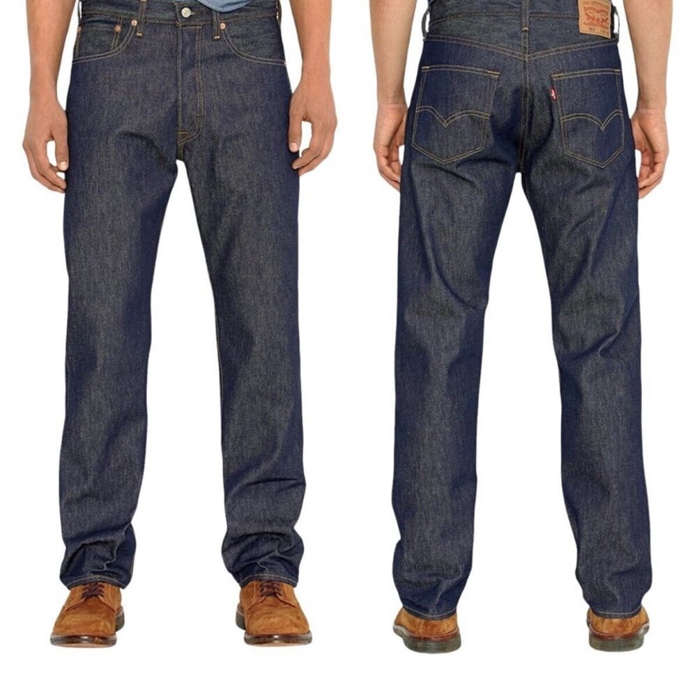 Levi's Men's 501 Original Shrink-to-fit Straight Leg Jeans